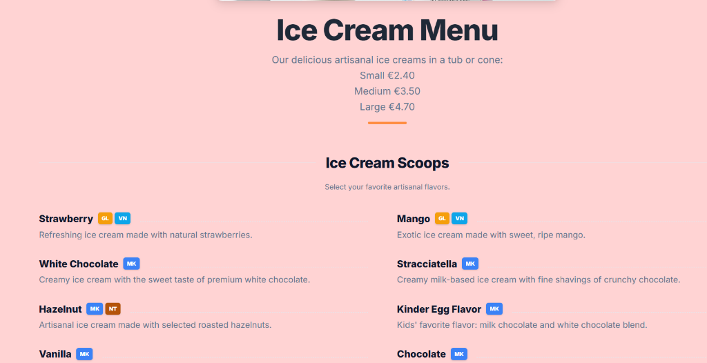 Artisan Ice Cream Shop screenshot 2