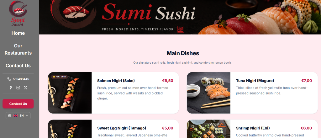 Sushi Restaurant screenshot 1