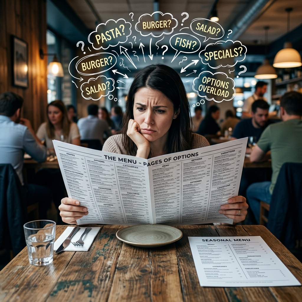 How Choice Overload Affects Menu Performance